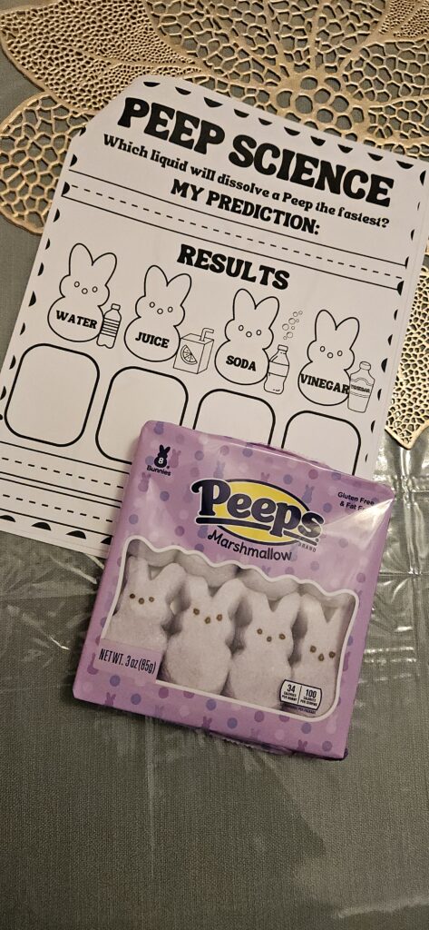 Peeps Science Experiment