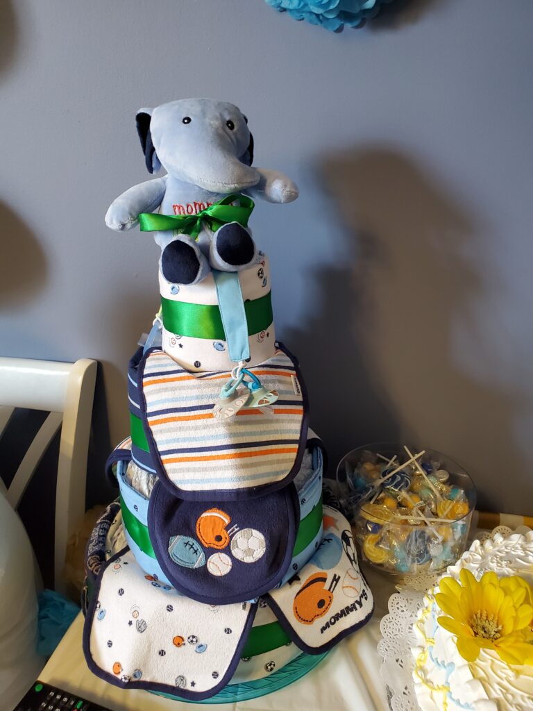 BizzyLiddleDee - Classic Boy Sports Diaper Cake