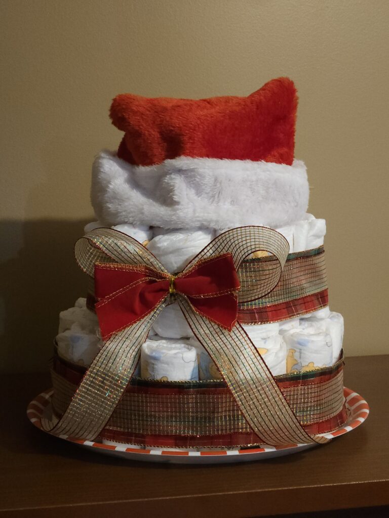 BizzyLiddleDee - Christmas Diaper Cake