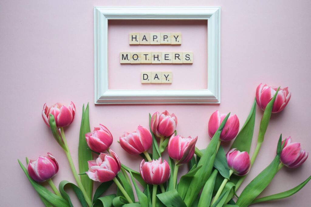 Mother’s Day flowers greeting card